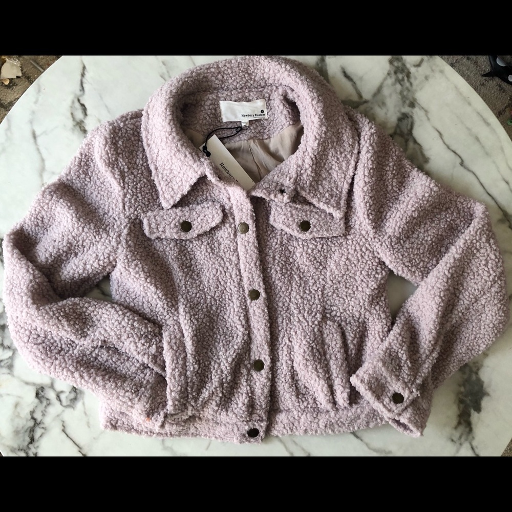 Vici Collection Faux Lambskin Bomber Jacket Small